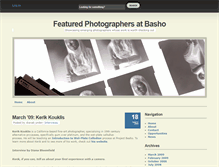 Tablet Screenshot of featured-photographers.projectbasho.org